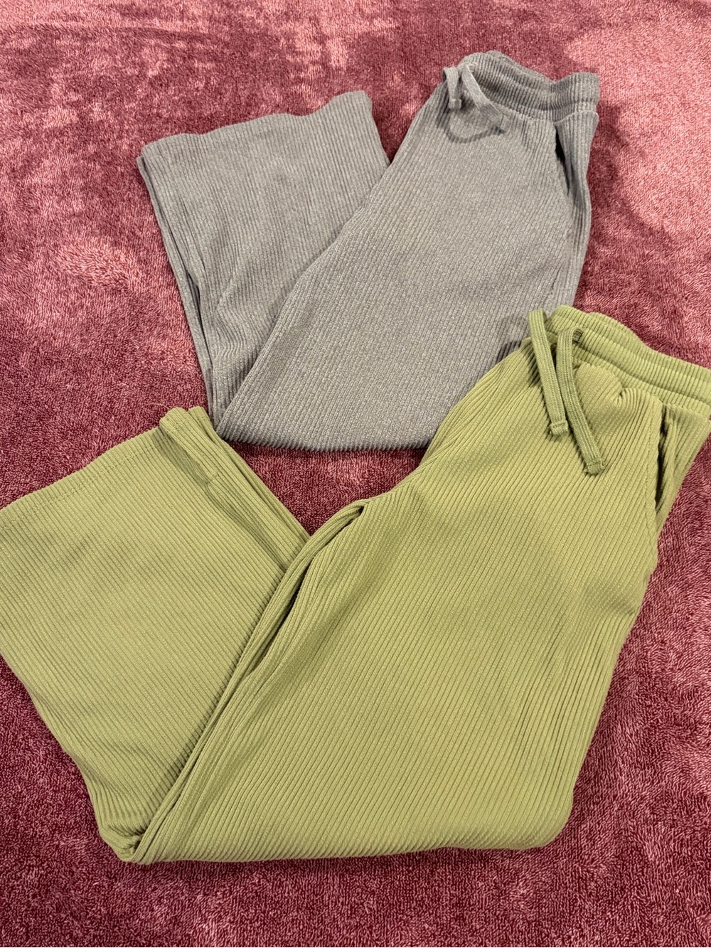 Pair of Girls Ribbed Wide Leg Lounge Pants - 10/12 - Picture 9 of 9
